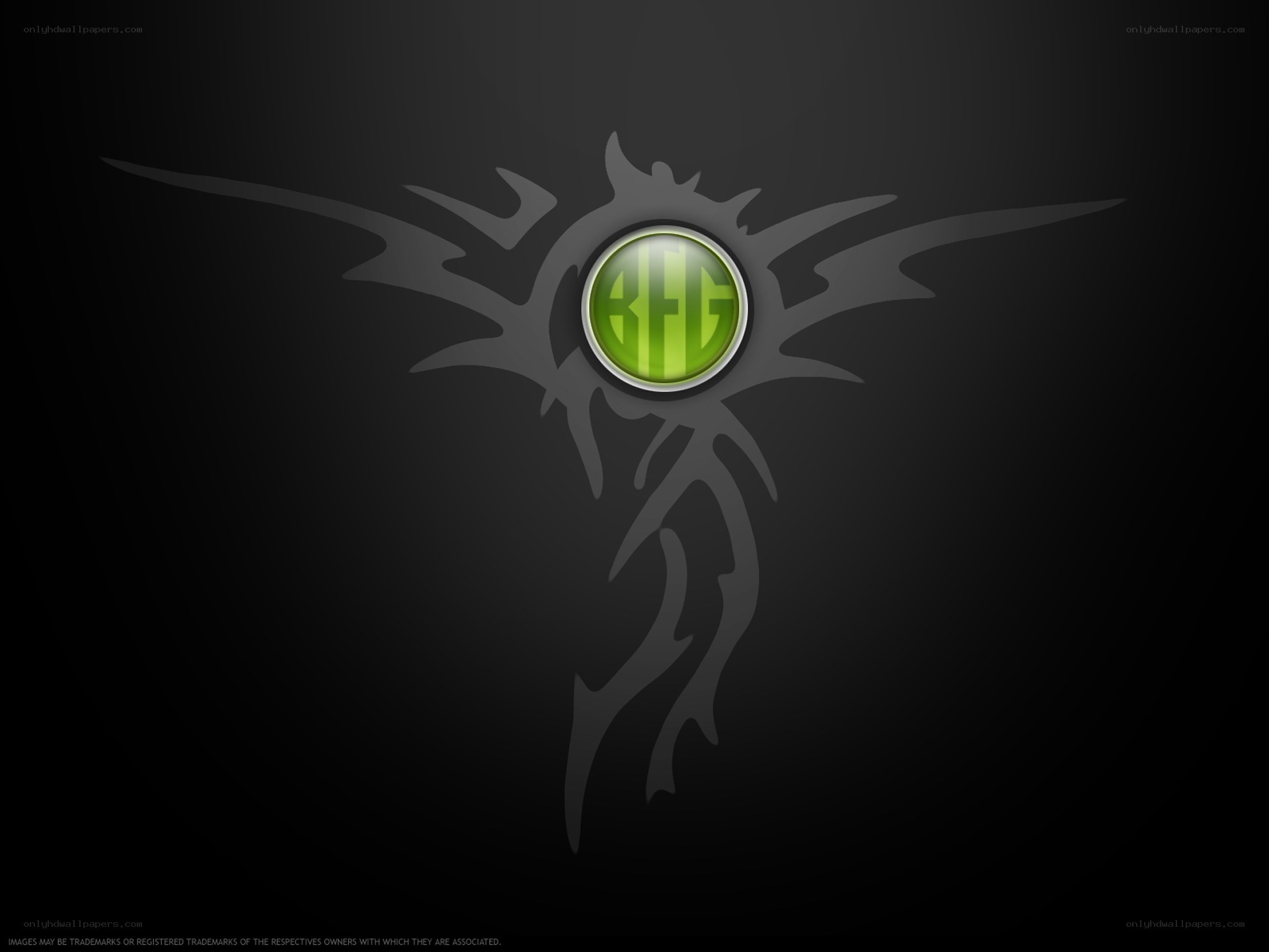 green logo with tribal design
