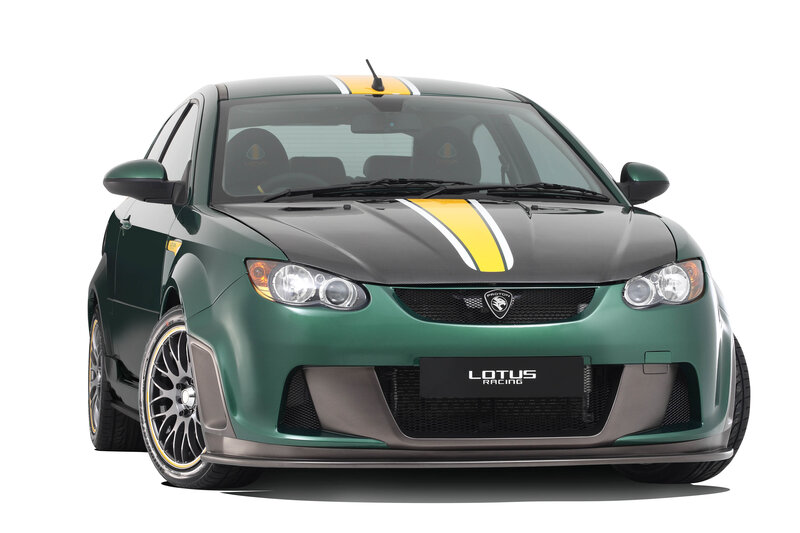 green lotus racing car