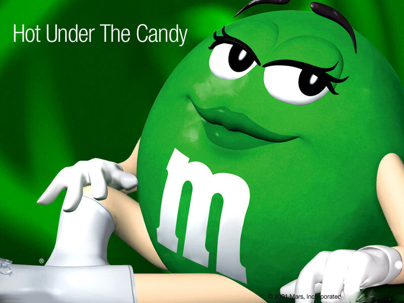 Green M&M Character