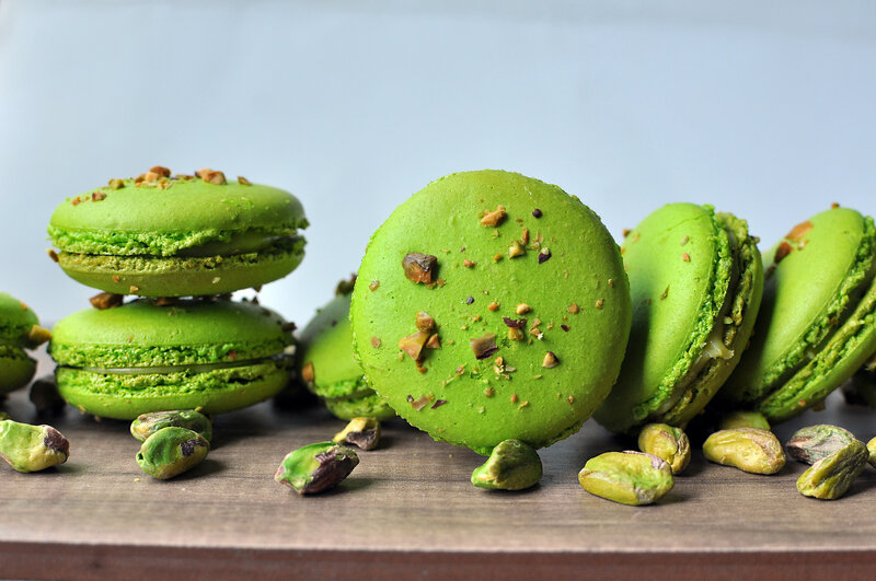 Green Macarons with Pistachios — Calm