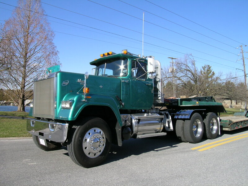 Green Mack Truck