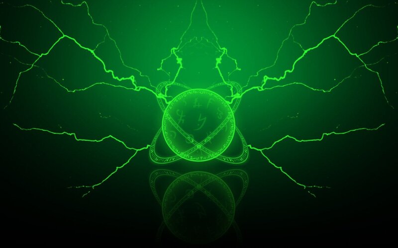 green magical symbol