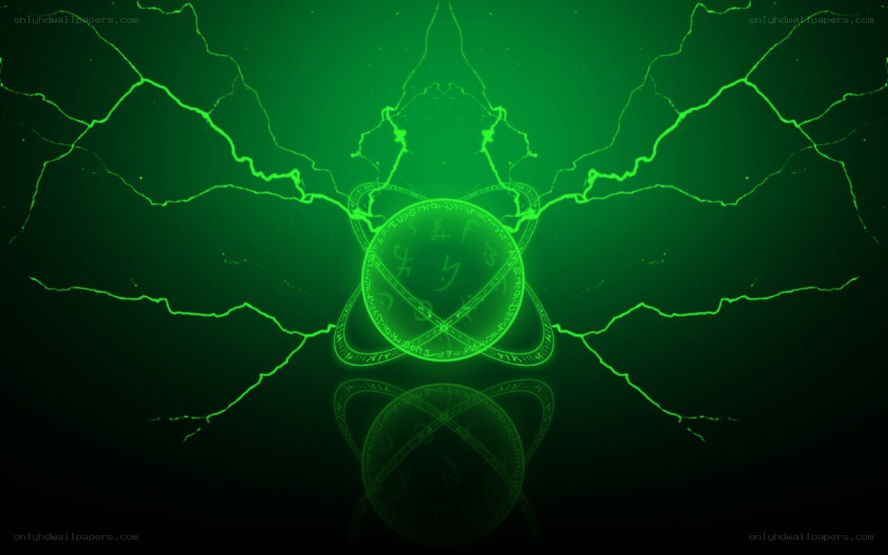 green magical symbol