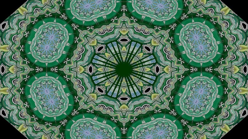 Green Mandala Pattern — Hypnotic, Digital Art, Symmetry