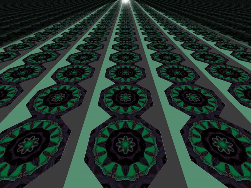 Green Mandala Patterns — Hypnotic