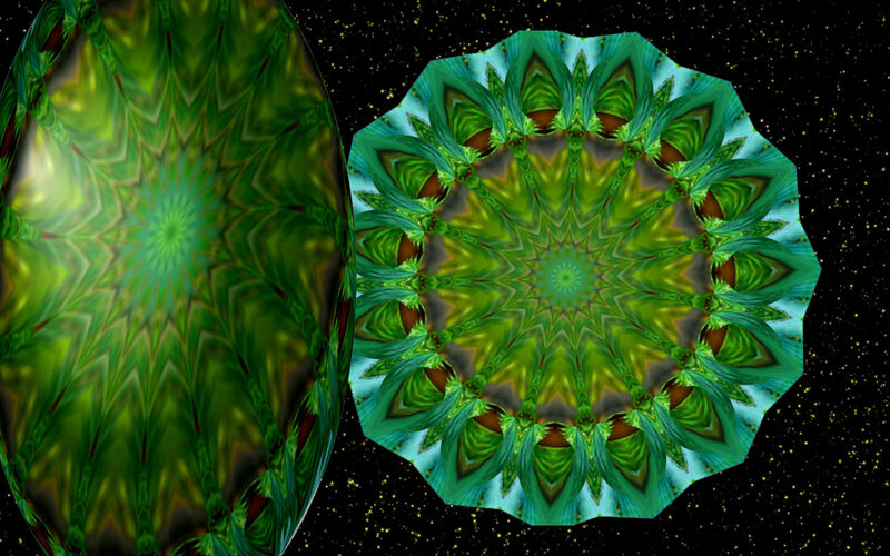 Green Mandala Patterns