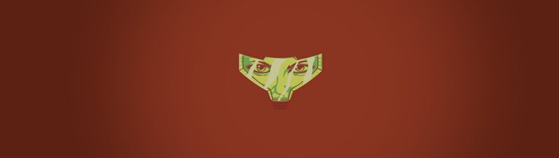 Green Mask with Eyes