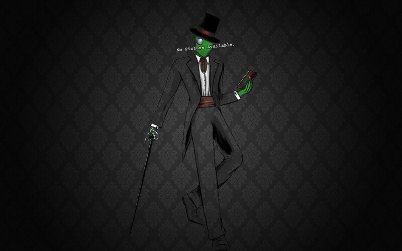 green masked gentleman