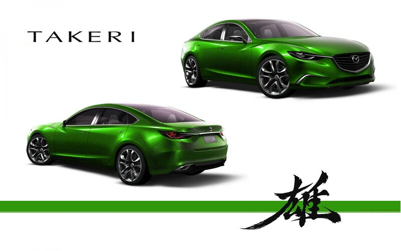 Green Mazda Concept Car