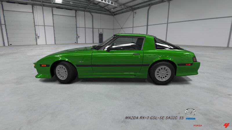 Green Mazda Rx-7 Car — Neutral, 3d Render