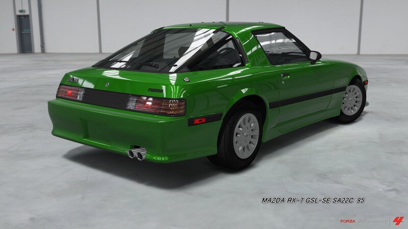 Green Mazda Rx-7 Car — Neutral