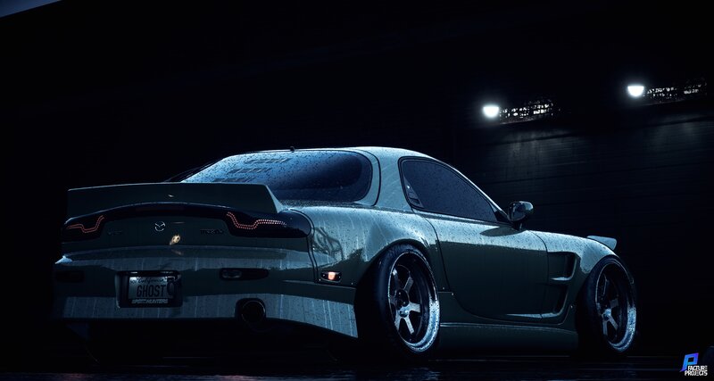 Green Mazda Rx-7