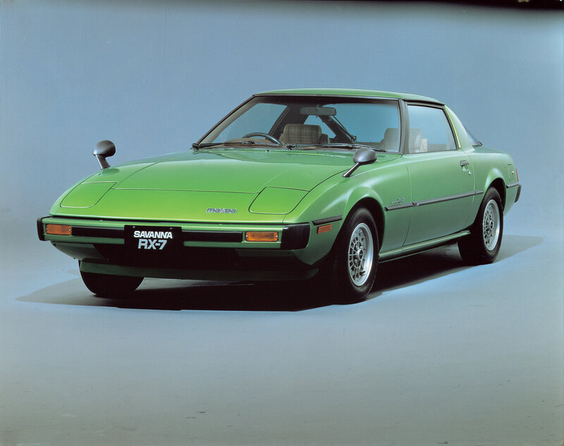 Green Mazda Savanna RX-7