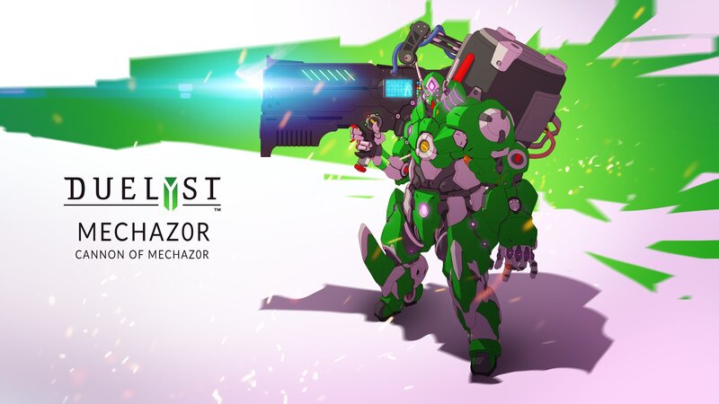 Green Mecha Robot — Dramatic, Digital Art