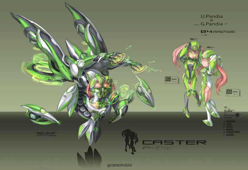Green Mecha Robot — Dramatic