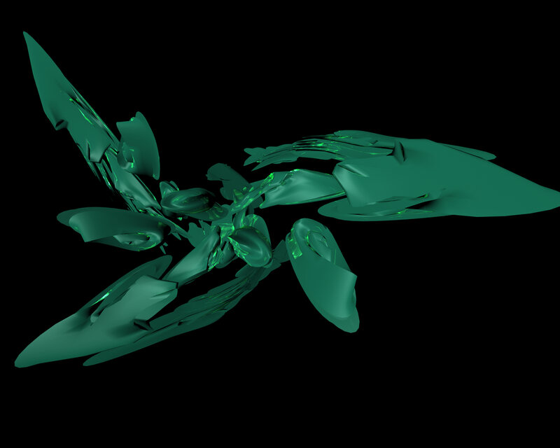 Green Mechanical Creature — Dark