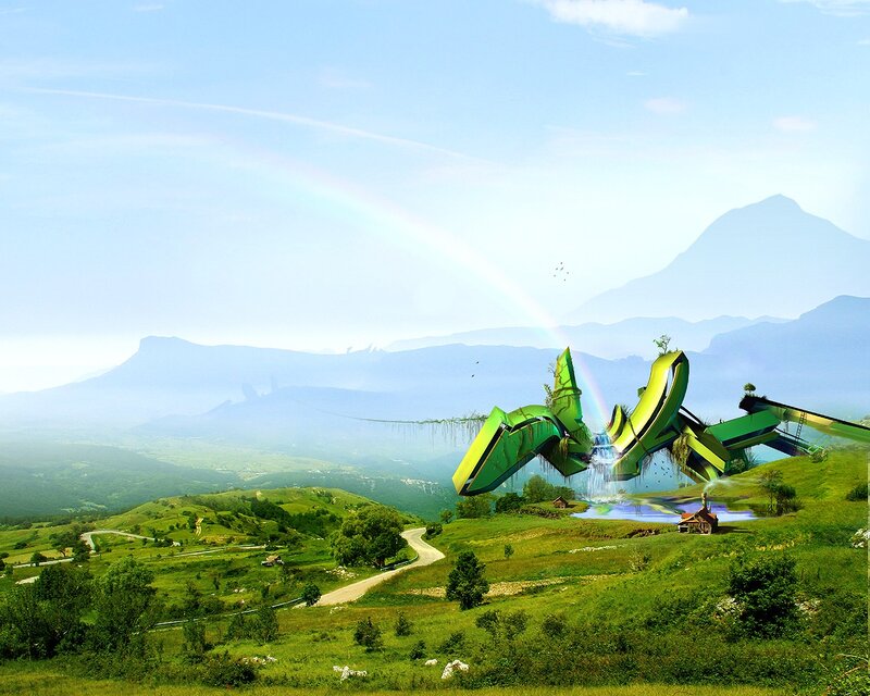 Green Mechanical Creature