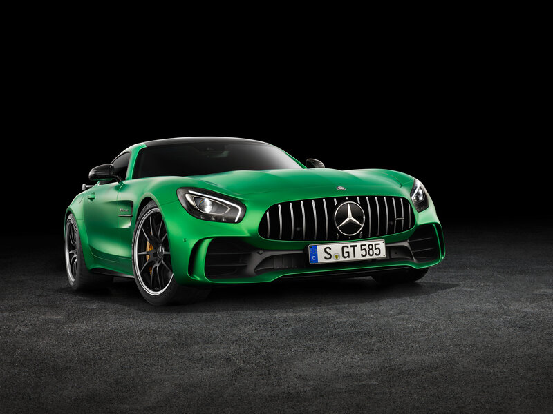Green Mercedes-AMG GT R