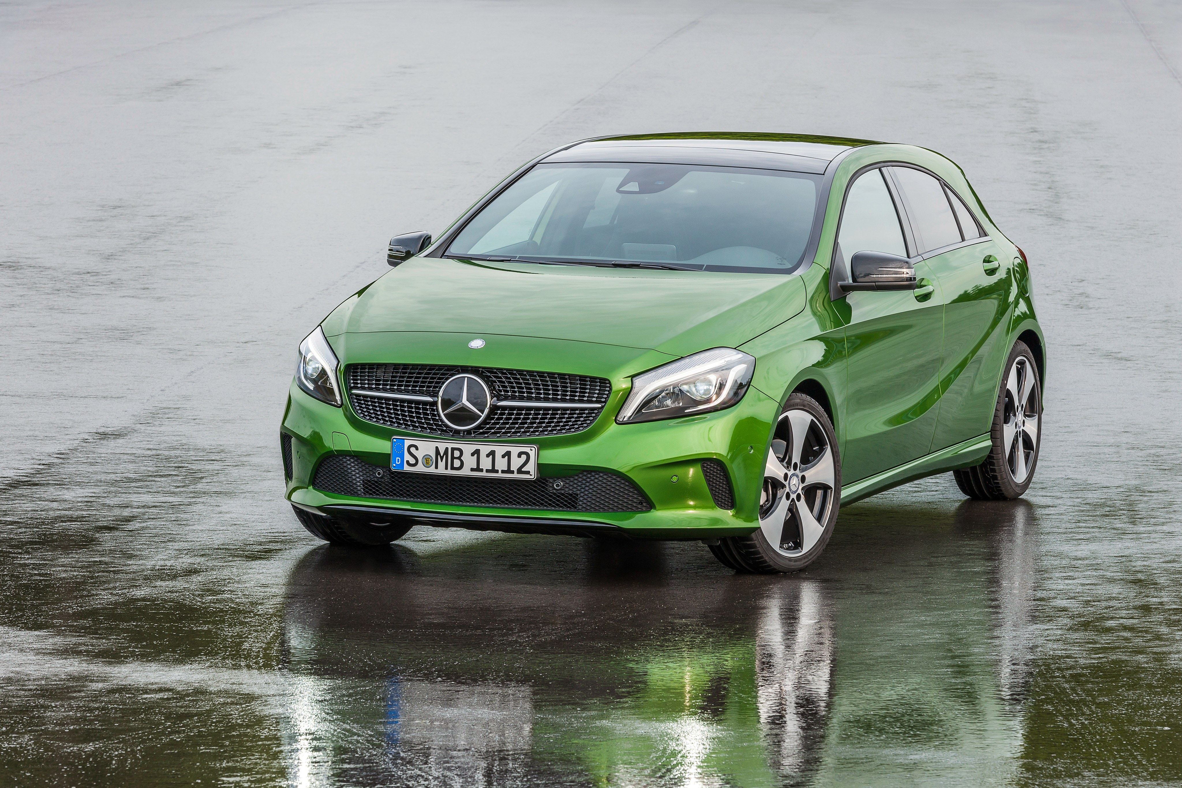 Green Mercedes-Benz A-Class
