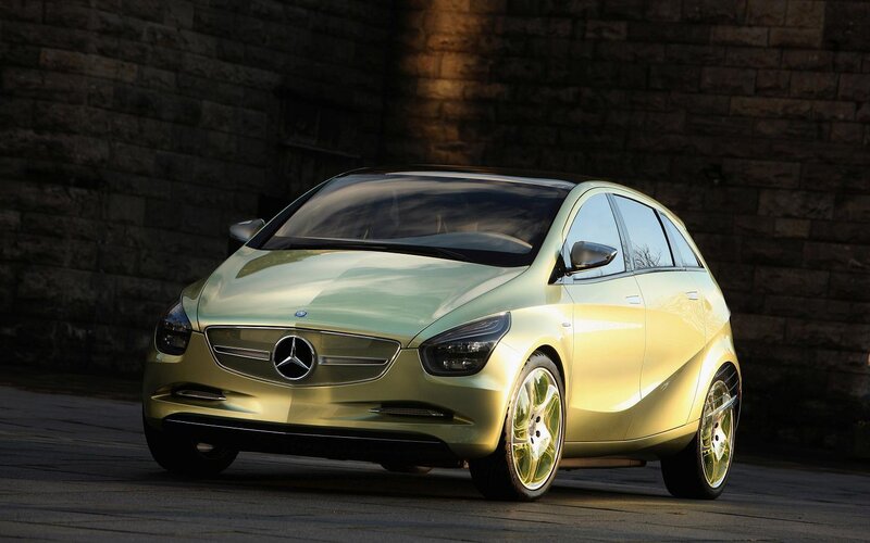 Green Mercedes-benz Concept Car — Gold