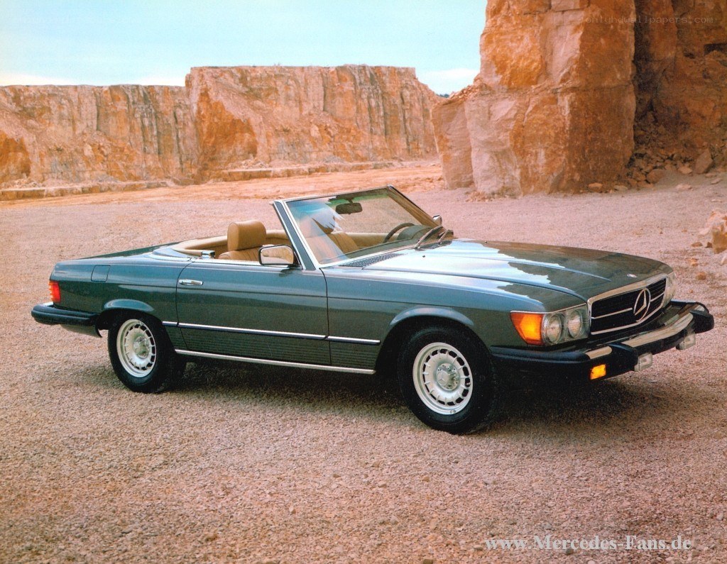 Green Mercedes-Benz convertible