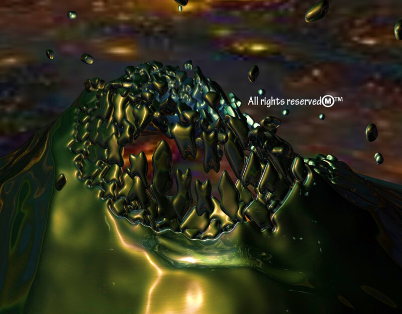 Green Metallic Creature
