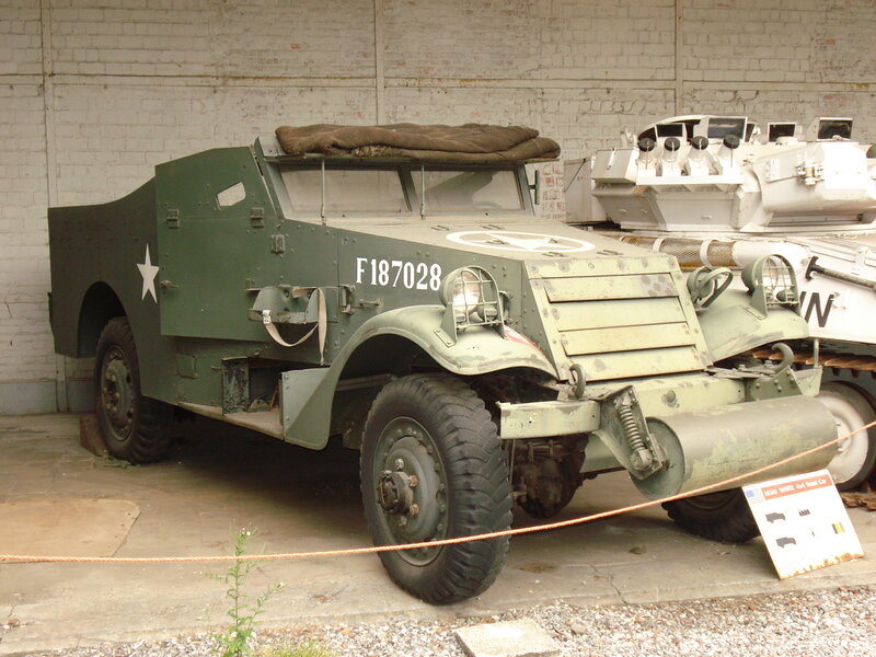 Green Military Armored Car