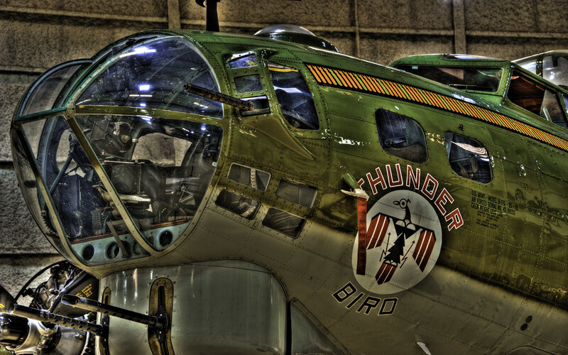 Green Military Bomber