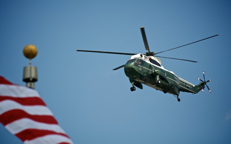 Green Military Helicopter