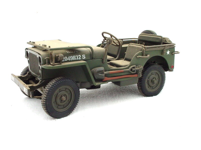 Green Military Jeep Model