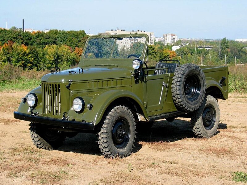 Green military utility vehicle