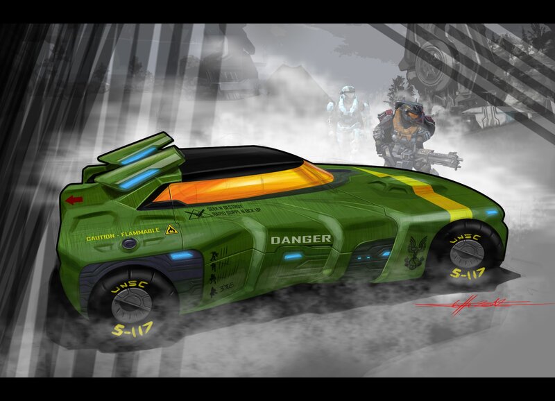 Green Military Vehicle