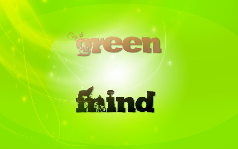 green mind logo design