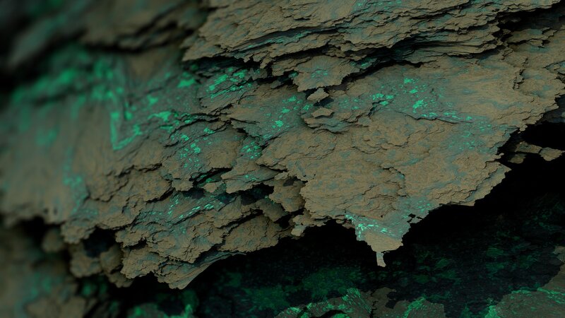 Green Mineral Formations