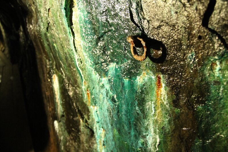 Green Mineral Veins — Dramatic