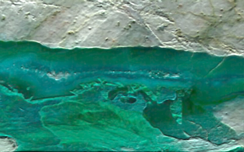 Green Mineral Veins