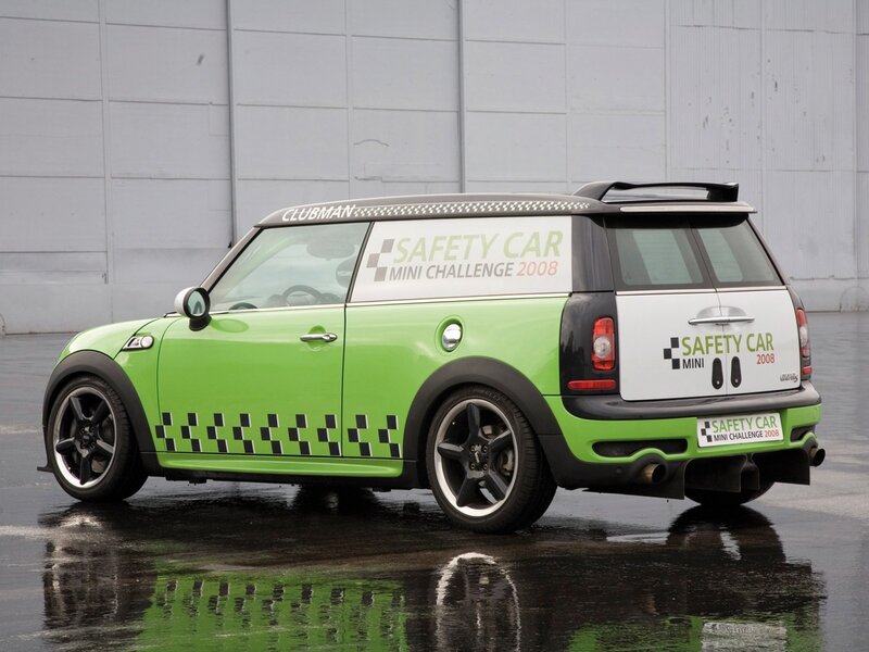 Green Mini Clubman Safety Car