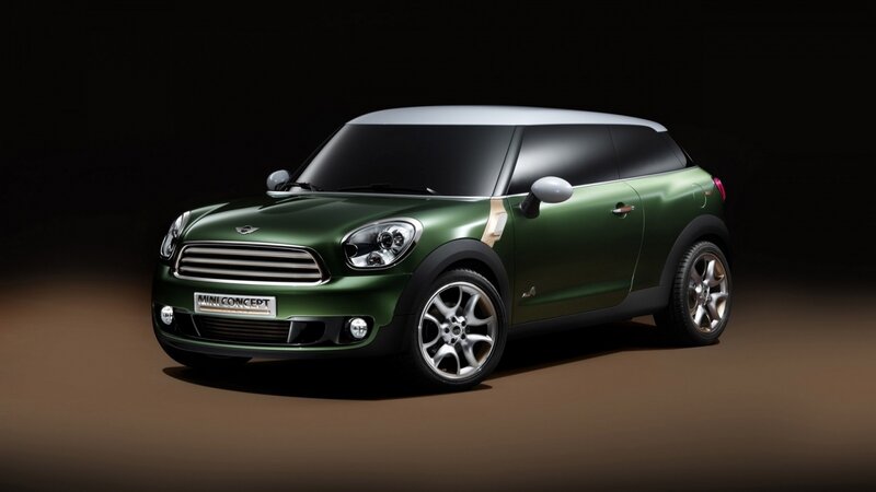 Green Mini Concept Car — Dramatic, Photograph