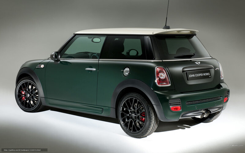 Green Mini Cooper Car — Neutral