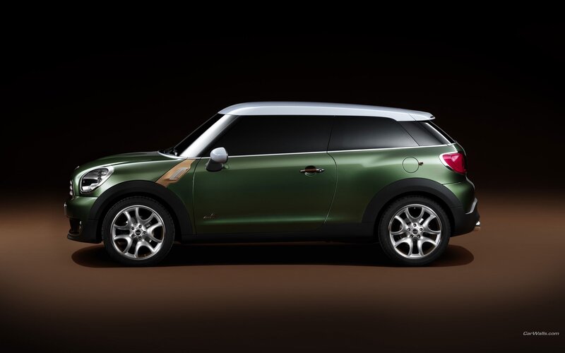 green mini cooper concept