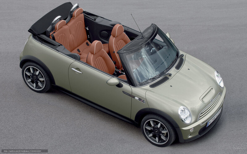 Green Mini Cooper Convertible — Olive Green
