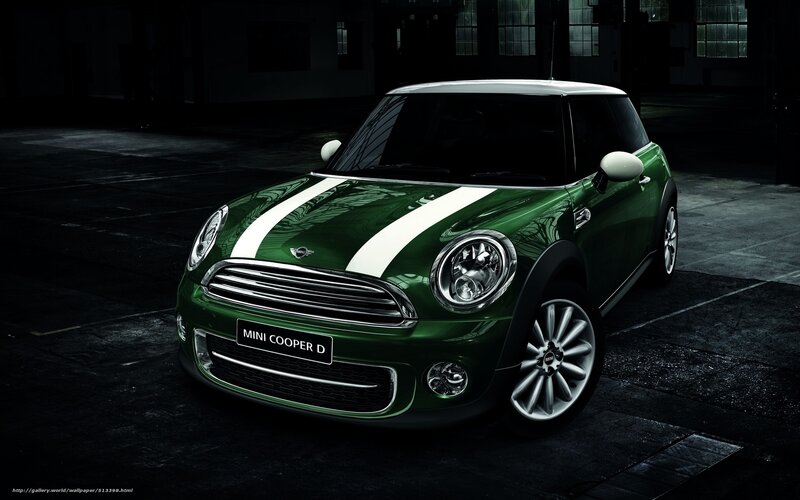 Green Mini Cooper D — Dramatic
