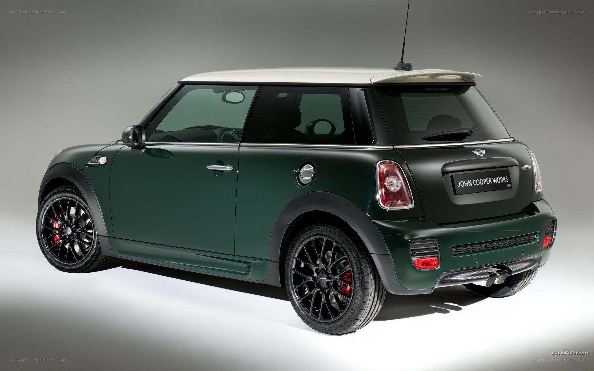 green mini cooper john cooper works