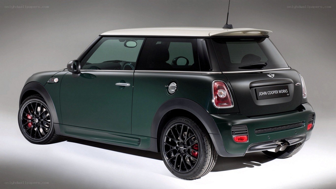 green mini cooper john cooper works