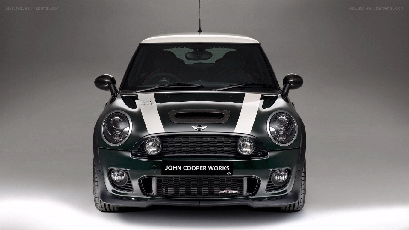 green mini cooper john cooper works