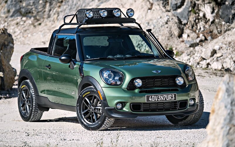 Green Mini Cooper Pickup