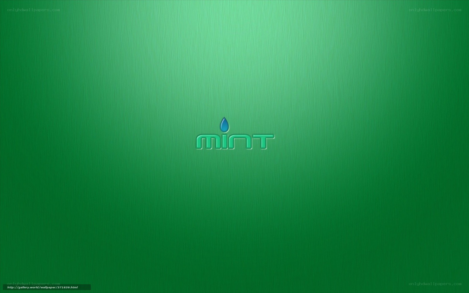 green mint logo wallpaper