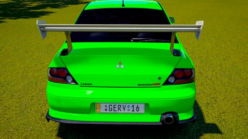 Green Mitsubishi Lancer — Neutral