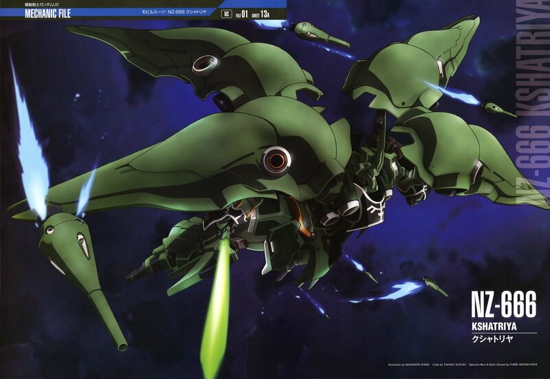 Green Mobile Suit — Dramatic, Night, Anime