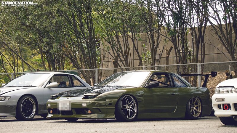 Green Modified Car — Calm, Afternoon